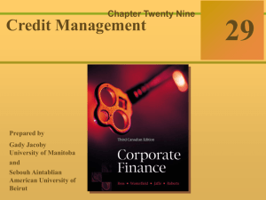 Chapter 11_Credit Analysis