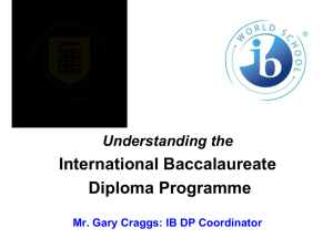 with general info about the IB DP program at Lincoln