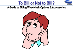 To Bill or Not to Bill - Georgia Association of Medical Equipment