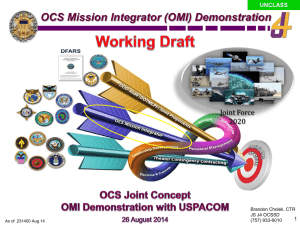 DRAFT OCS JC OMI Demo with