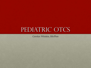 Pediatric OTCs - Canadian Healthcare Network