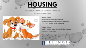 Animals in housing