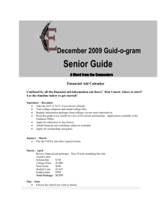 2009-10 Test Dates and Registration Deadlines