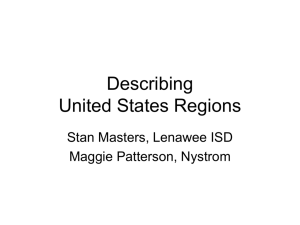 Describing United States Regions