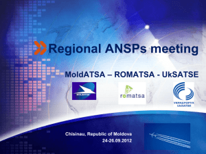 Regional ANSPs meeting MoldATSA * ROMATSA