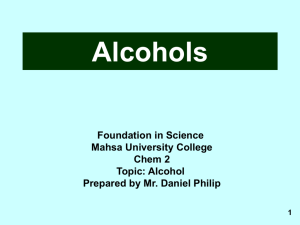Alcohols - WordPress.com