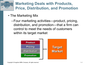 Marketing 12e - Pride and Ferrell