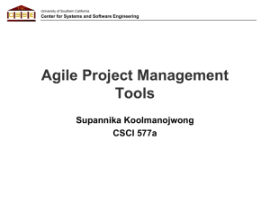Agile Risk Management Tools - Software Engineering II