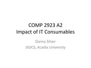 Impact of IT Consumables