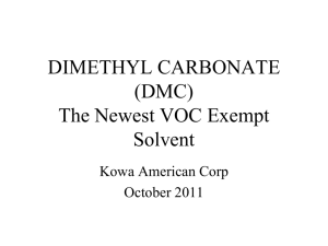 dimethyl carbonate - Kowa American Corporation