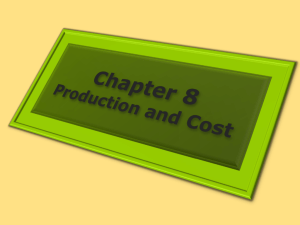 Production and Cost Slides