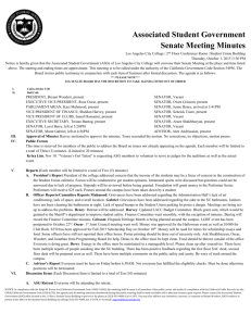 Senate Minutes 10.01.15 - Los Angeles City College