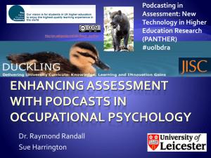 E-assessment in Occupational Psychology