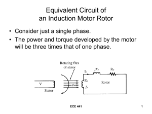 Equivalent Circuit of an Induction Motor Rotor