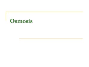 Osmosis & Diffusion - University of San Diego Home Pages