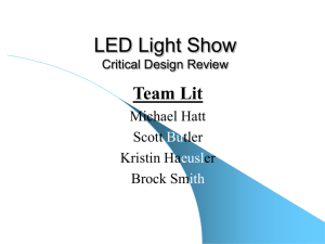 LED Light Show Crititcal Design Review
