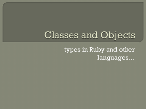 Ruby Classes