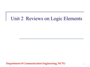 Hardware Project Unit 2 Review on Logic Elements Sau