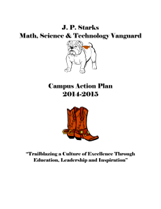 J. P. Starks Math, Science & Technology Vanguard Campus Action