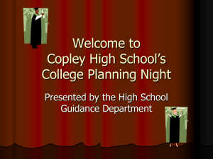 Copley High School's College Planning Night - Copley