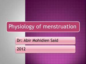 Physiologic & menstruation