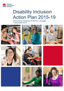Disability Inclusion Action Plan 2015-19