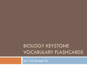 Biology Keystone Flashcards
