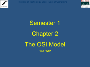Semester 1 Chapter 2 Lecture 1 - Institute of Technology Sligo