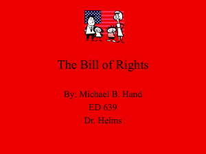 The Bill of Rights - Wright State University