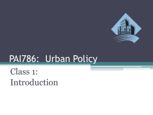 PPA786: Urban Policy