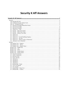 Security K Aff Answers - Open Evidence Archive