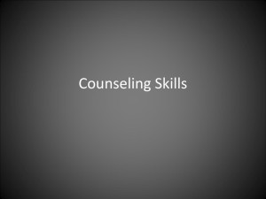 Counseling Skills