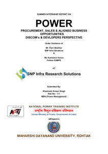 power procur. sales & business oppor.