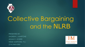 Collective Bargaining and the NLRB