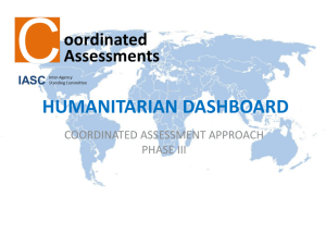 Coordinate Assessment Approach Phase III