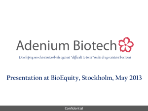 E. Coli - Adenium Biotech