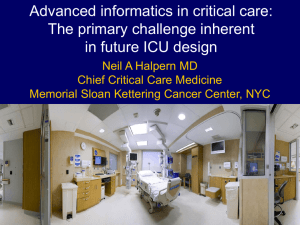 Advanced Informatics in the Intensive Care Unit