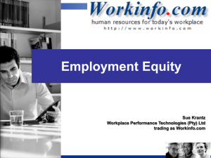 Employment Equity Plan