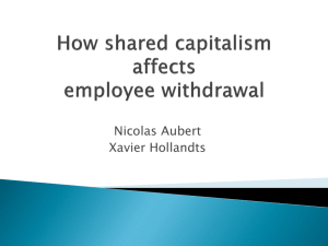 Employee ownership and corporate performance: The case of a