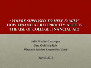 Minikel-Lacocque - Wisconsin Scholars Longitudinal Study