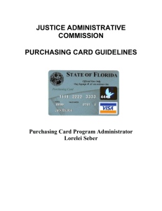 purchasing card guidelines - Florida Guardian ad Litem