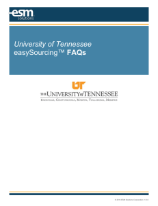 Sourcing Training FAQ - Office of the Treasurer