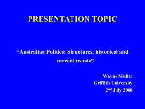 TOPIC: The Australian Political System