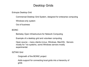 Desktop Grids