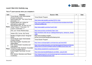 L2 SETA ILC Activity Log - Level 2 Victoria University ELI