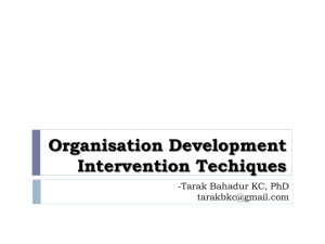Intervention Techniques, Tarak Bahadur K.C, PhD