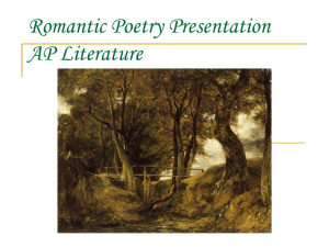 Romantic Poetry Presentation AP Literature