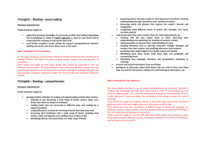 Y4 English – Reading – word reading Statutory requirements: Pupils