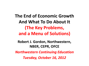 The End of Economic Growth and What To Do About It