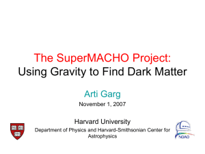Using Gravity to Find Dark Matter